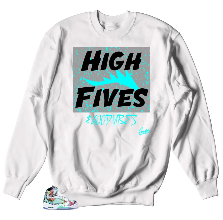 Retro 5 Wings Good Vibes Sweater