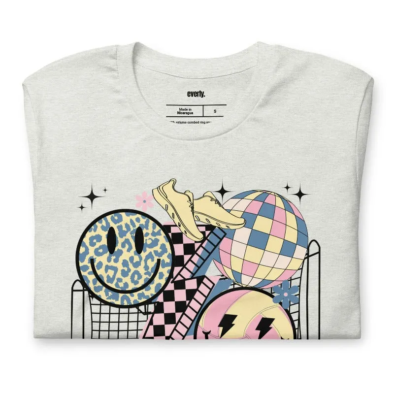 Retro Volleyball Vibes Graphic Tee