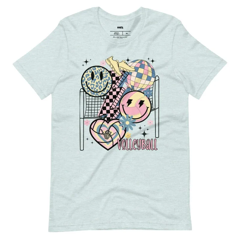 Retro Volleyball Vibes Graphic Tee