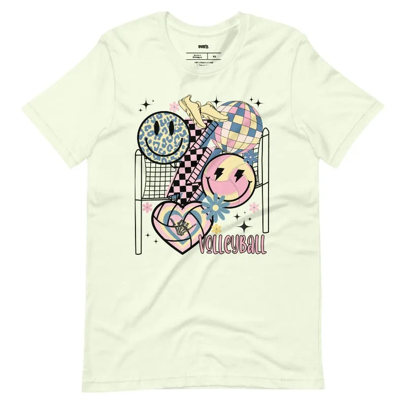 Retro Volleyball Vibes Graphic Tee