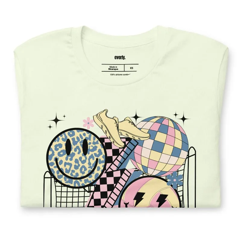 Retro Volleyball Vibes Graphic Tee