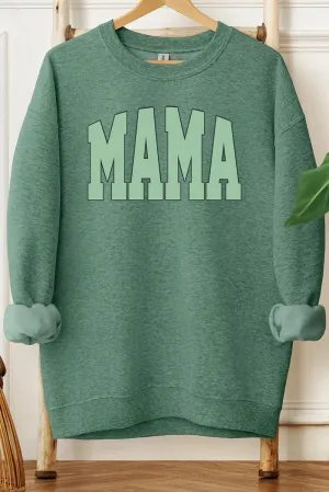 Sage Arched Mama Heavy-weight Crew Sweatshirt