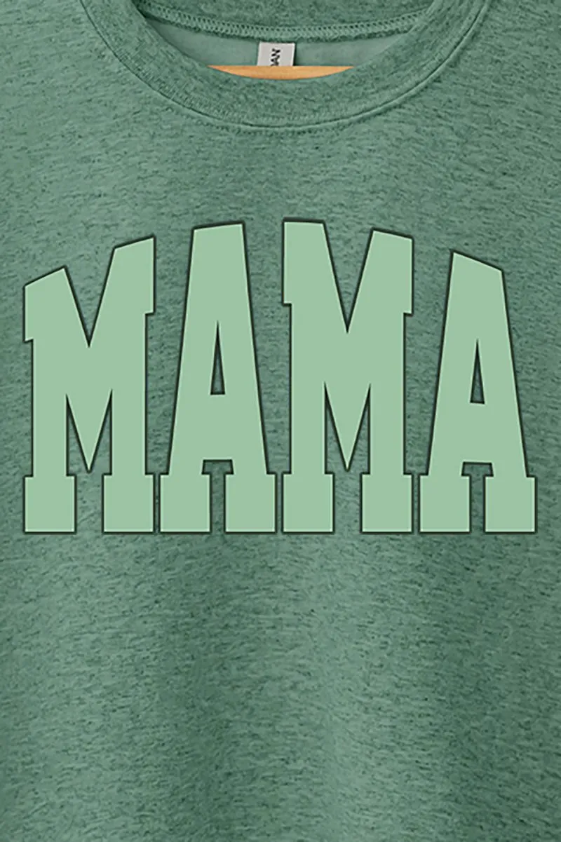 Sage Arched Mama Heavy-weight Crew Sweatshirt