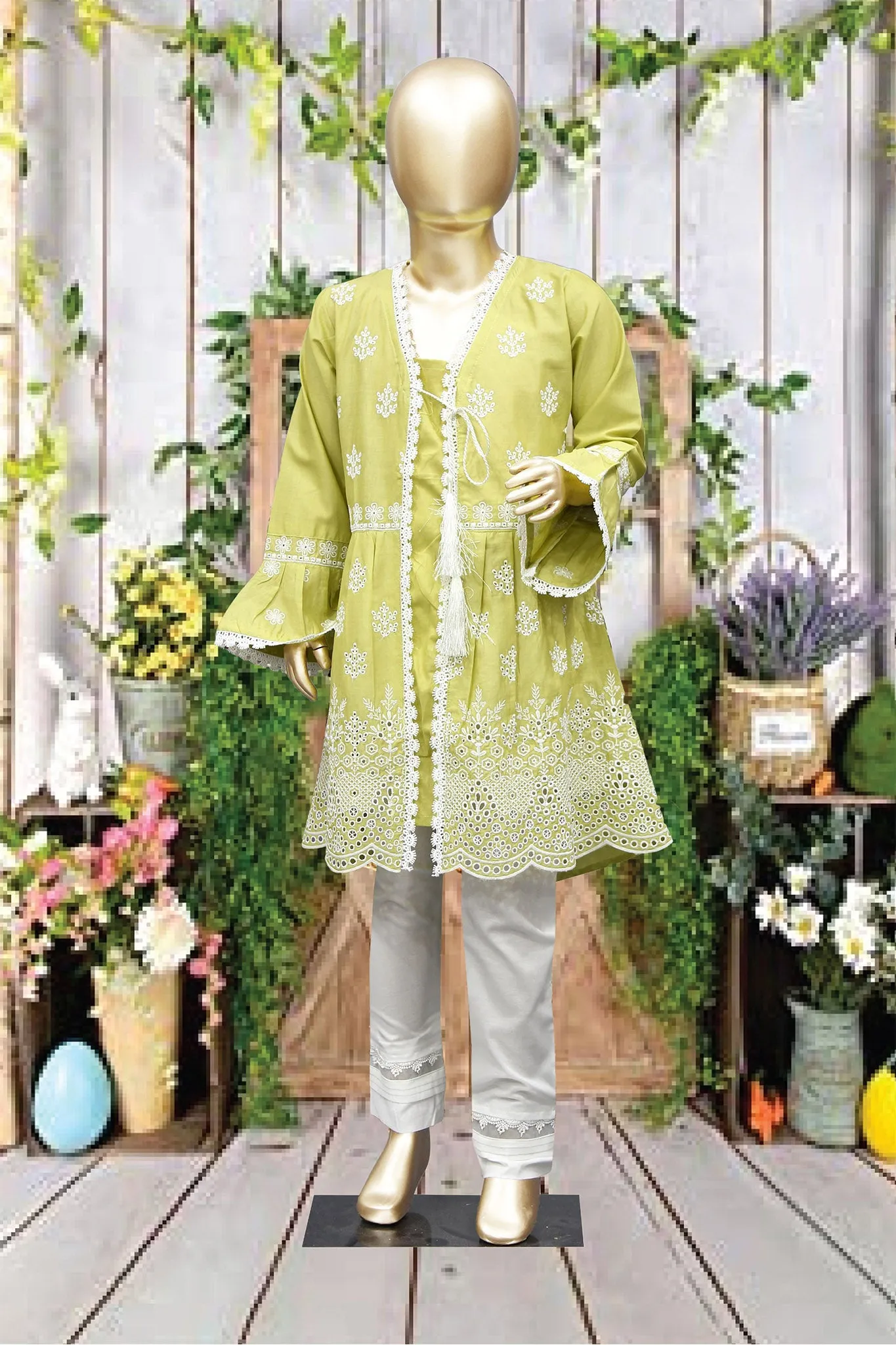 Shomi Stitched Chikankari Kids Shirts Collection'2022-SD-11-Dhani