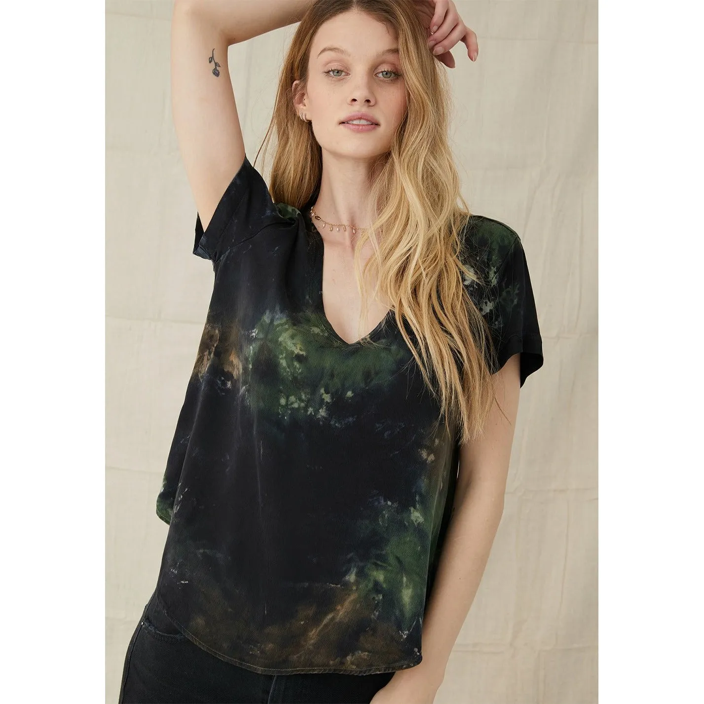 Short Sleeve V-Neck Tee Shirt