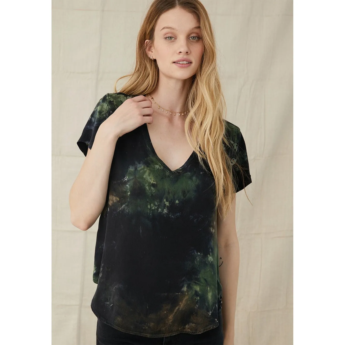 Short Sleeve V-Neck Tee Shirt