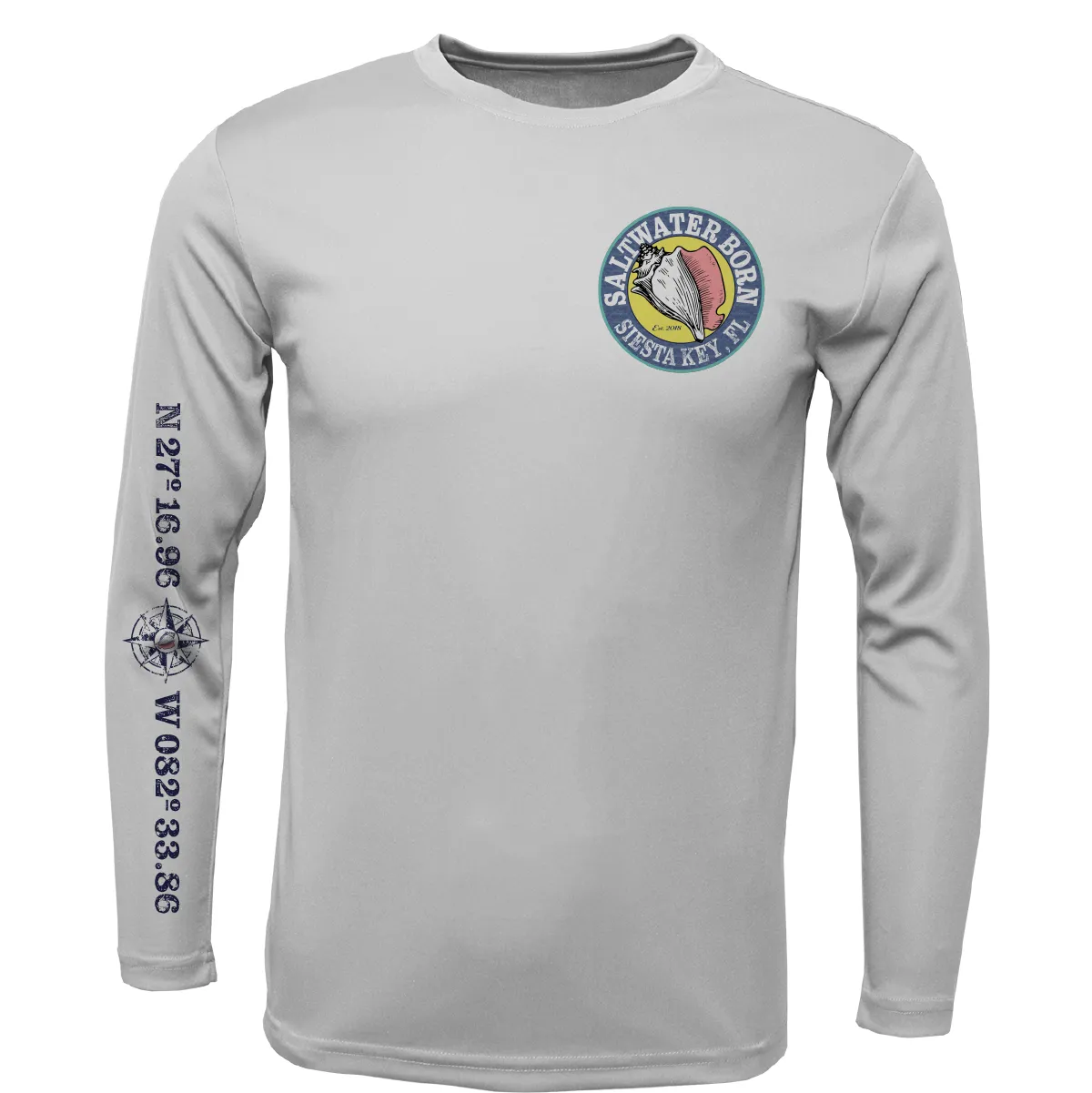 Siesta Key, FL "Surrender The Booty" Long Sleeve UPF 50  Dry-Fit Shirt