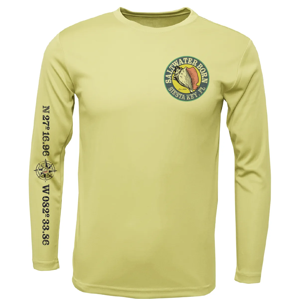 Siesta Key, FL "Surrender The Booty" Long Sleeve UPF 50  Dry-Fit Shirt