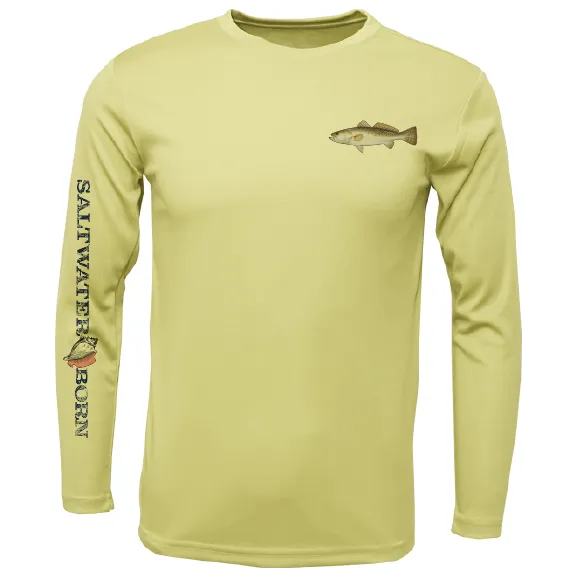 SK Trout on Chest Long Sleeve UPF 50  Dry-Fit Shirt