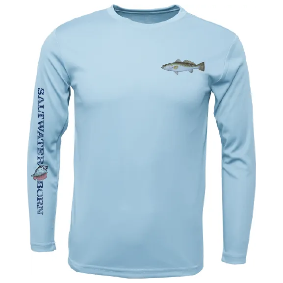 SK Trout on Chest Long Sleeve UPF 50  Dry-Fit Shirt