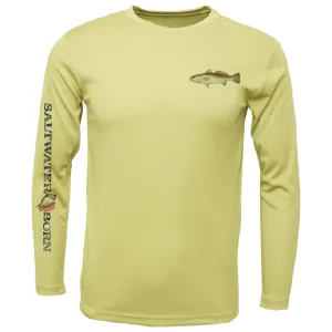 SK Trout on Chest Long Sleeve UPF 50  Dry-Fit Shirt