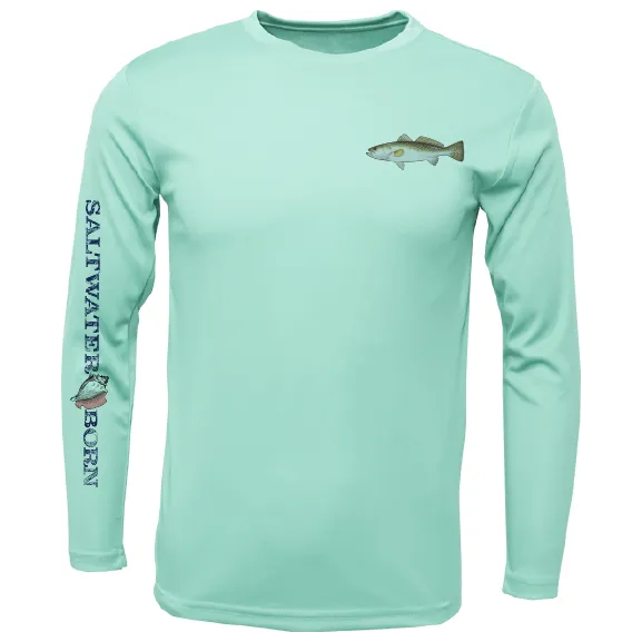 SK Trout on Chest Long Sleeve UPF 50  Dry-Fit Shirt