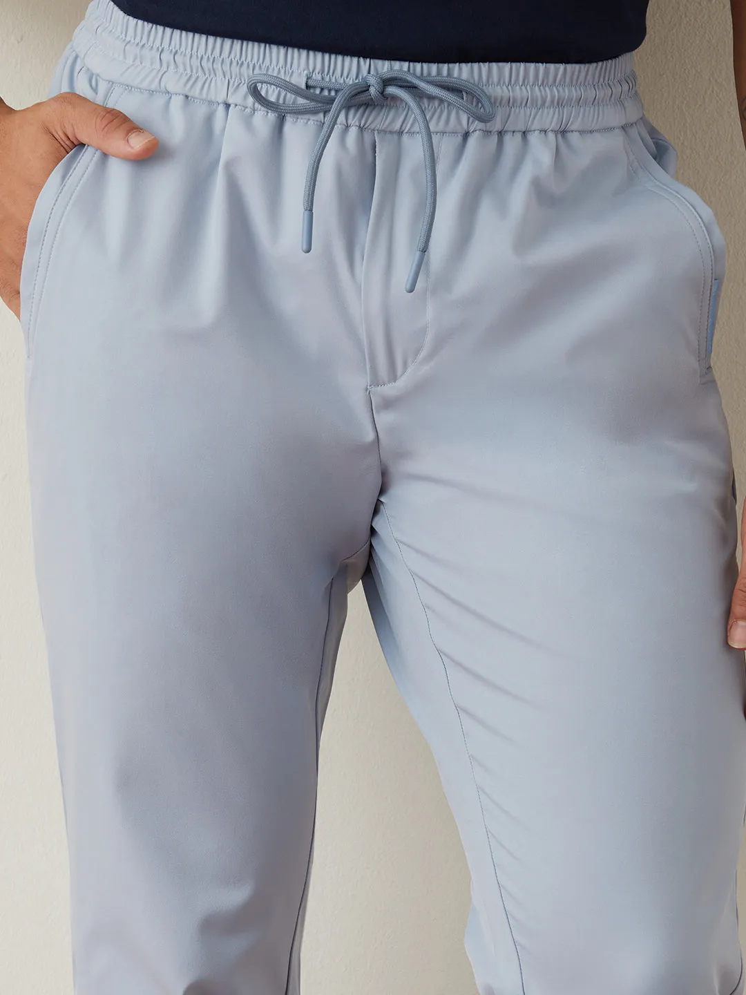 Sky Blue Plain Joggers