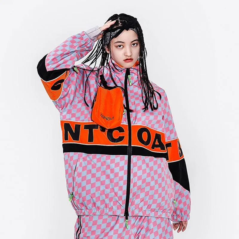 Snowverb Women's Street Style Plaid Snow Jacket