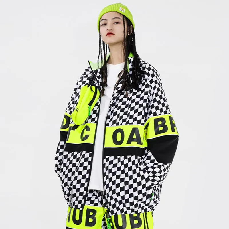 Snowverb Women's Street Style Plaid Snow Jacket