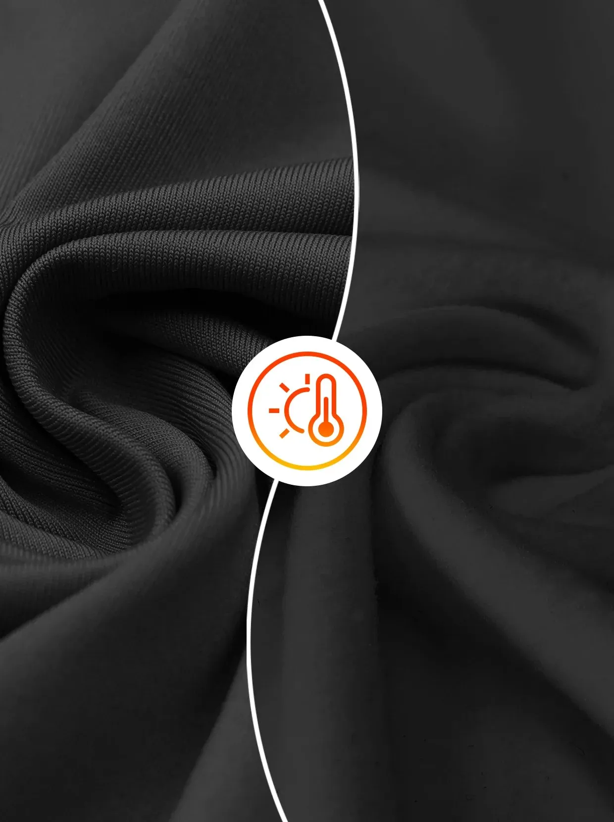 Solid Black Quarter-zip Long-sleeve Fleece Tops for Women