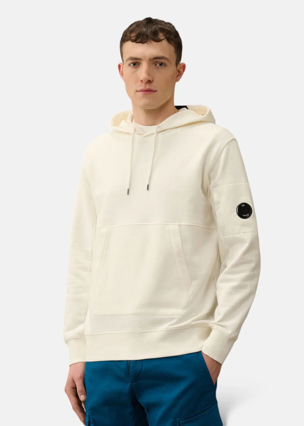 Sweat-shirt C.P. Company à capuche gauze white