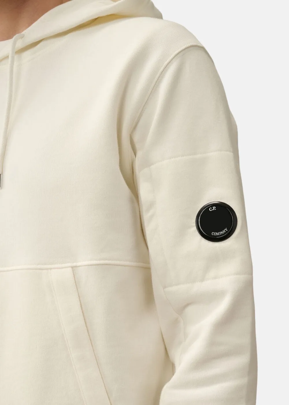 Sweat-shirt C.P. Company à capuche gauze white