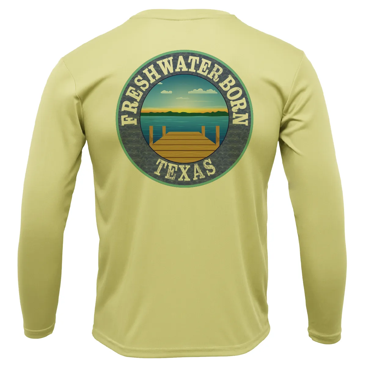 Texas A&M Edition Freshwater Born Men's Long Sleeve UPF 50  Dry-Fit Shirt