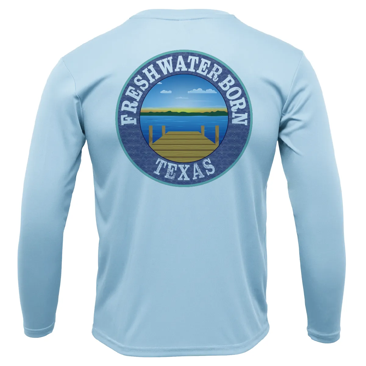 Texas A&M Edition Freshwater Born Men's Long Sleeve UPF 50  Dry-Fit Shirt
