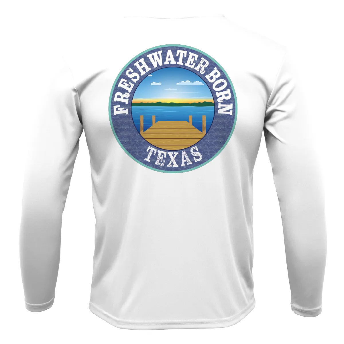 Texas A&M Edition Freshwater Born Men's Long Sleeve UPF 50  Dry-Fit Shirt