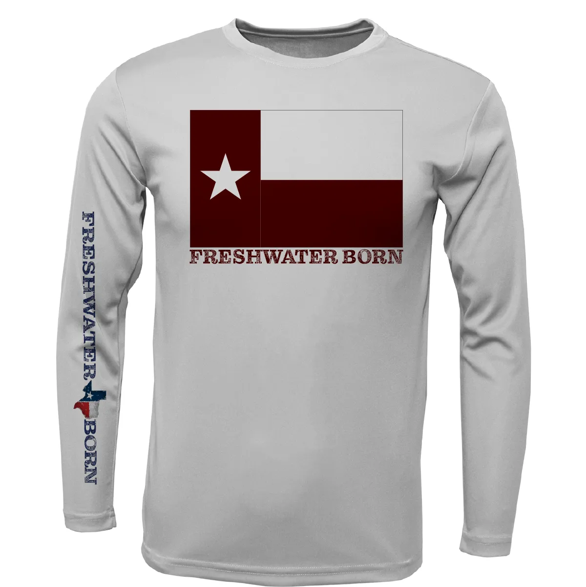 Texas A&M Edition Freshwater Born Men's Long Sleeve UPF 50  Dry-Fit Shirt
