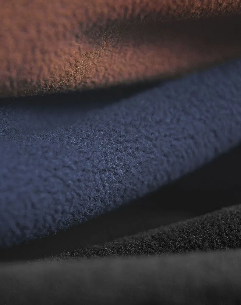 Tooling American Retro Round Neck Warm Fleece Men's Sweater