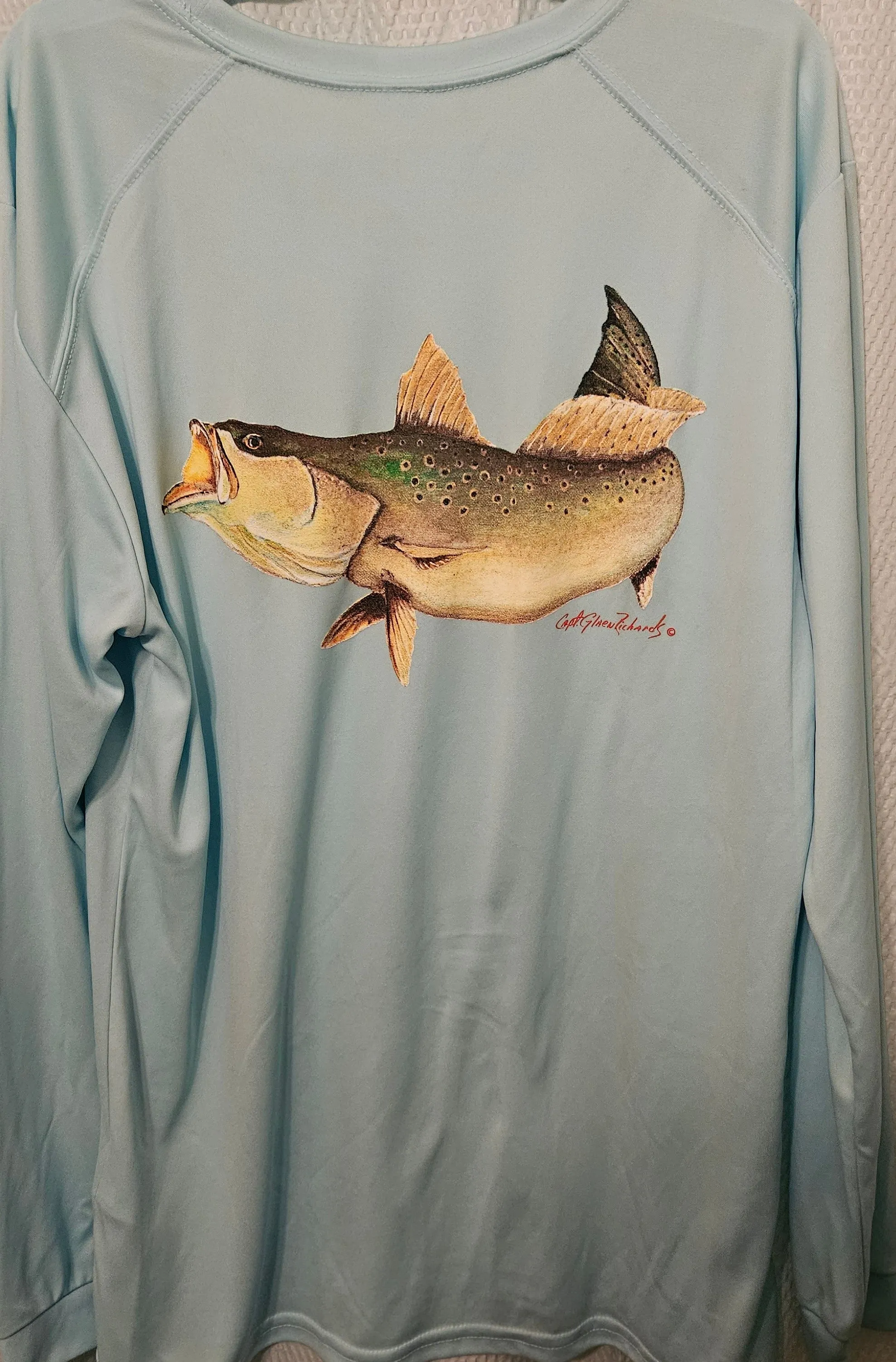 Trout Long Sleeve Quick Dry Crewneck T-Shirt