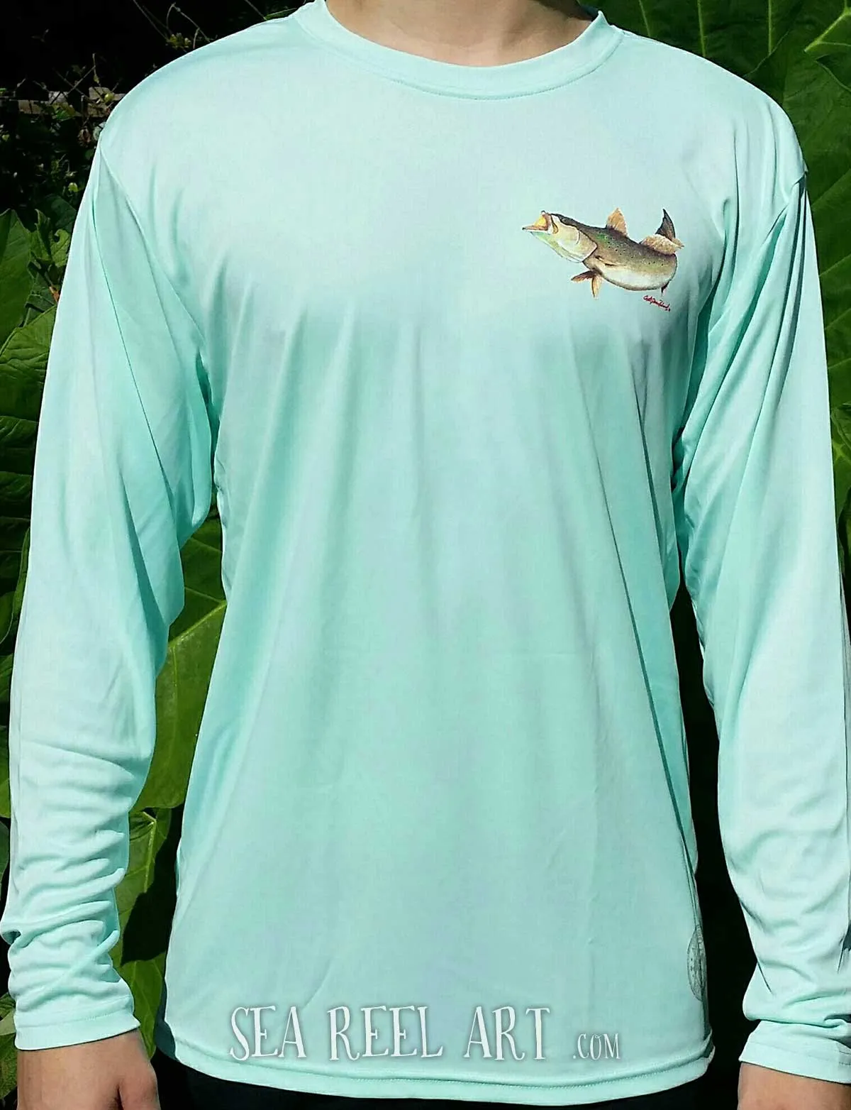 Trout Long Sleeve Quick Dry Crewneck T-Shirt