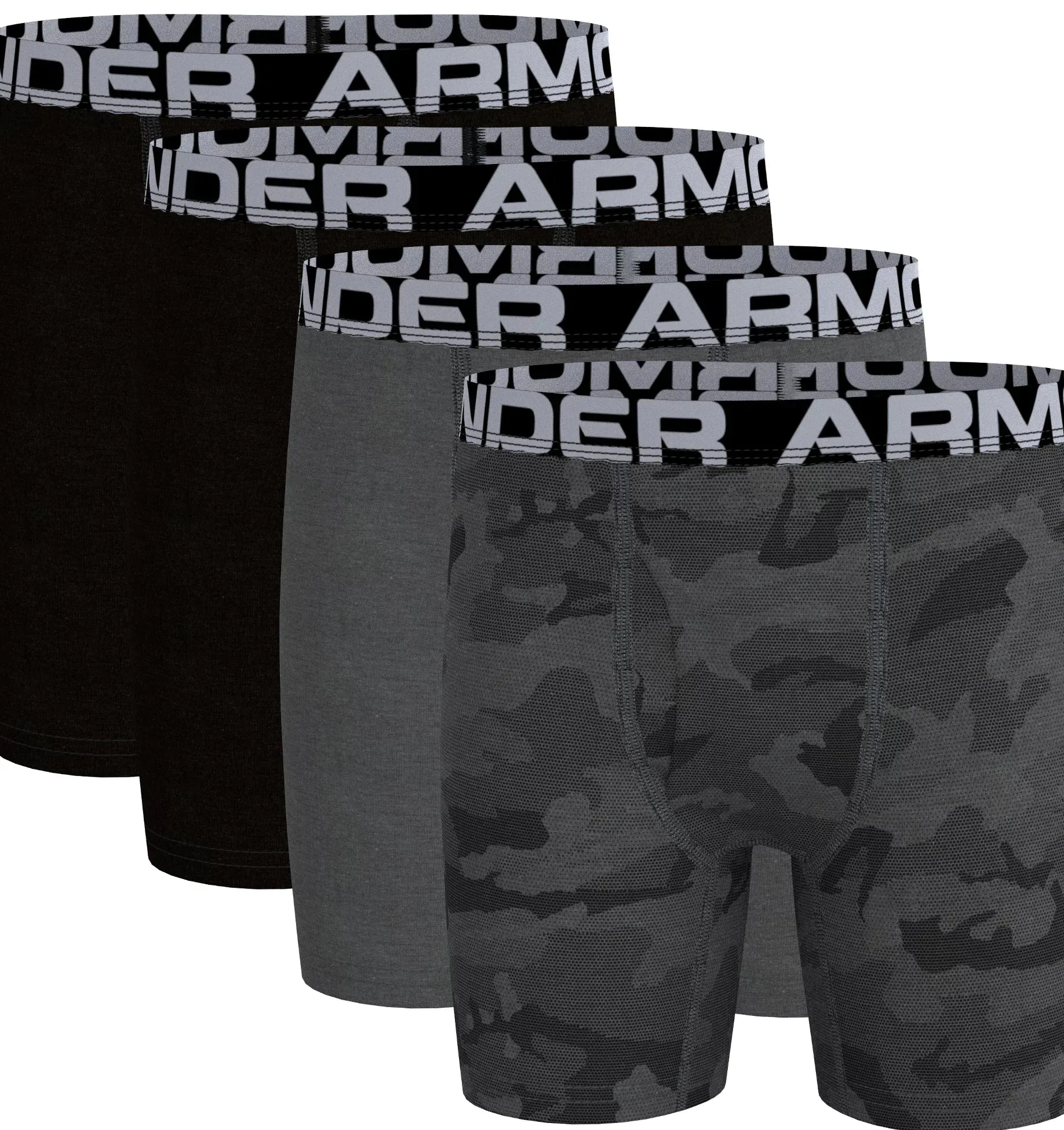 UA 4PK Camo Cotton Boxer Set
