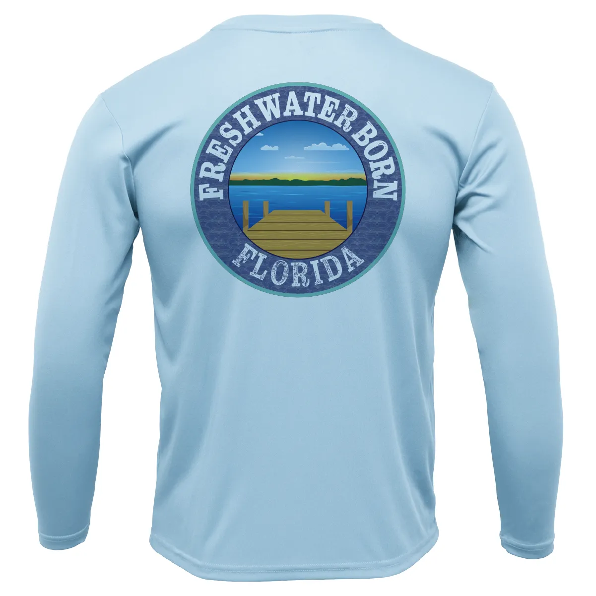 USF Green and Gold Freshwater Born Boy's Long Sleeve UPF 50  Dry-Fit Shirt