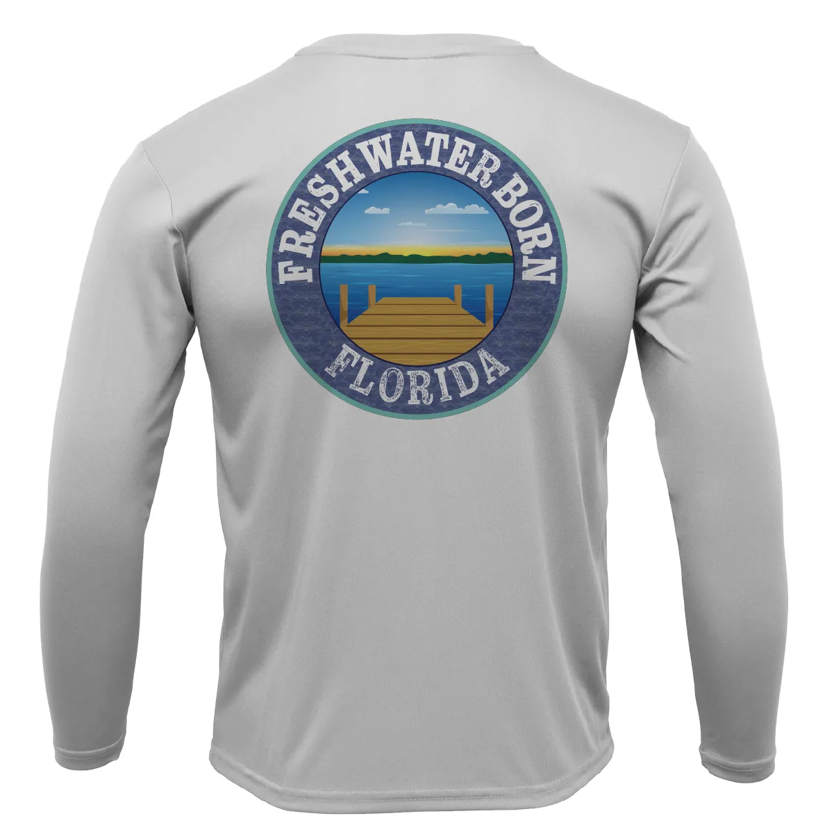 USF Green and Gold Freshwater Born Boy's Long Sleeve UPF 50  Dry-Fit Shirt