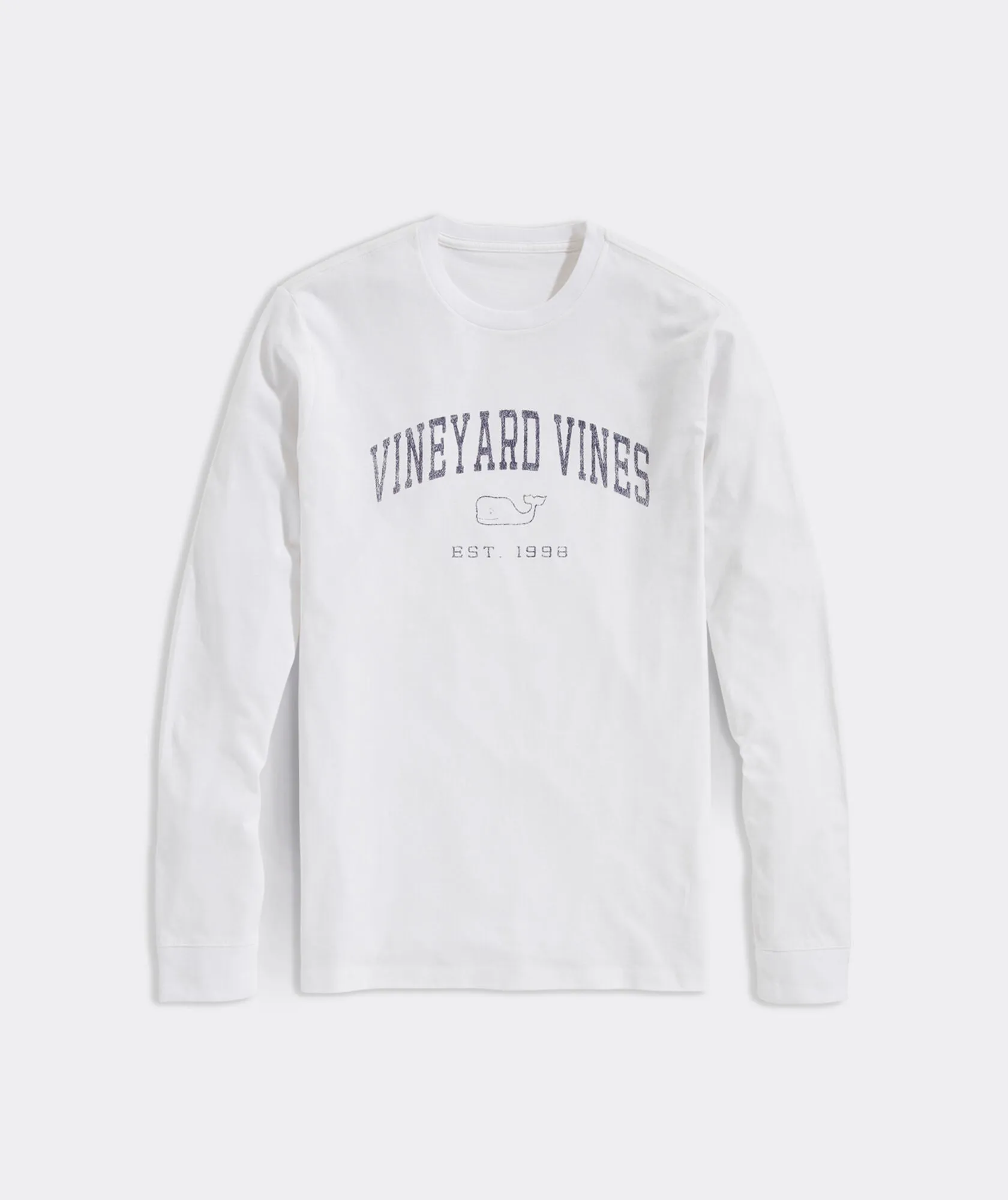 Vineyard Vines Heritage Wash LS Tee - White Cap