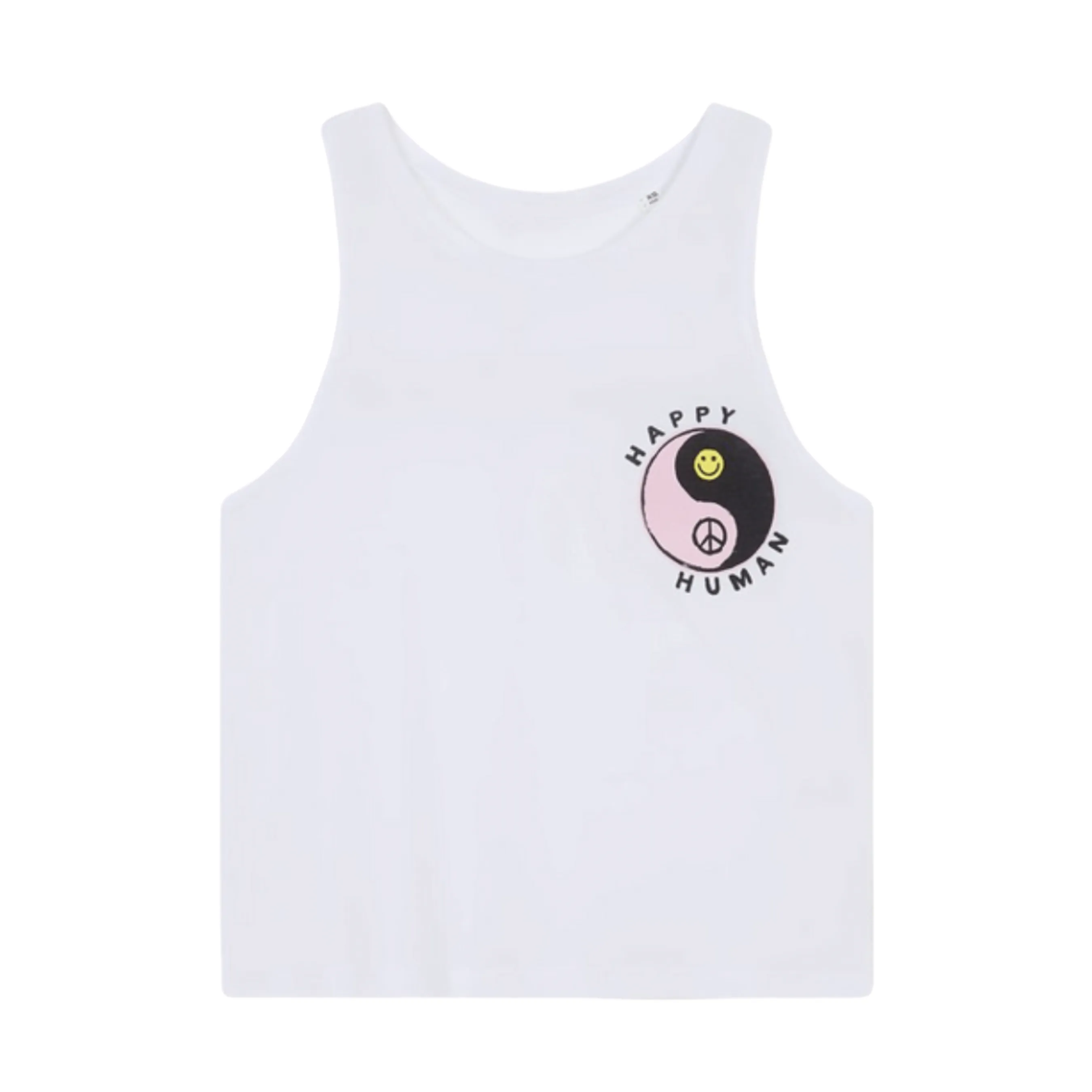White HAPPY HUMAN Vest - Sophie Ward x Smith Webb