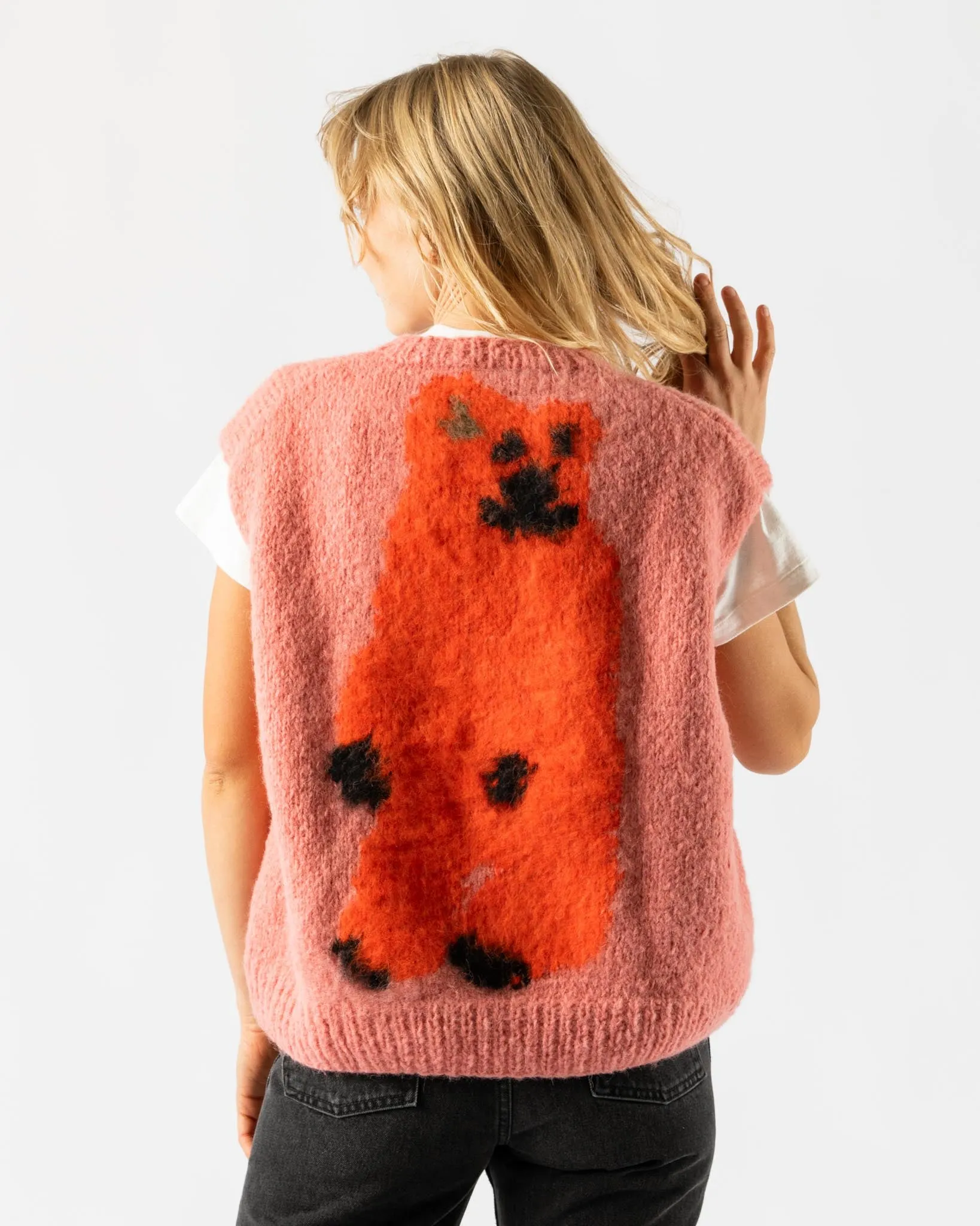 Wild Animals Whale Bear Pink Vest