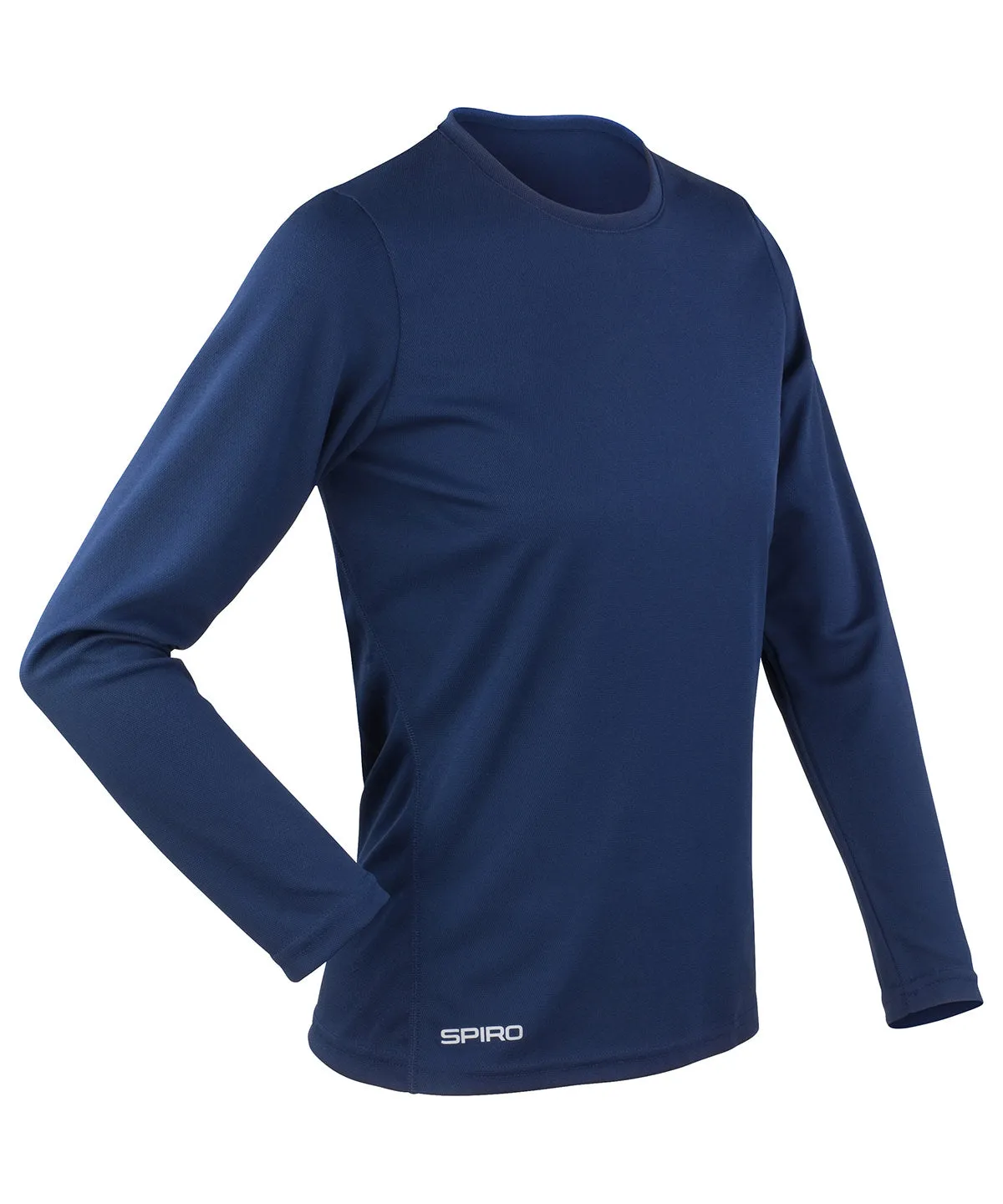 Womens Spiro quick-dry long sleeve t-shirt | Navy